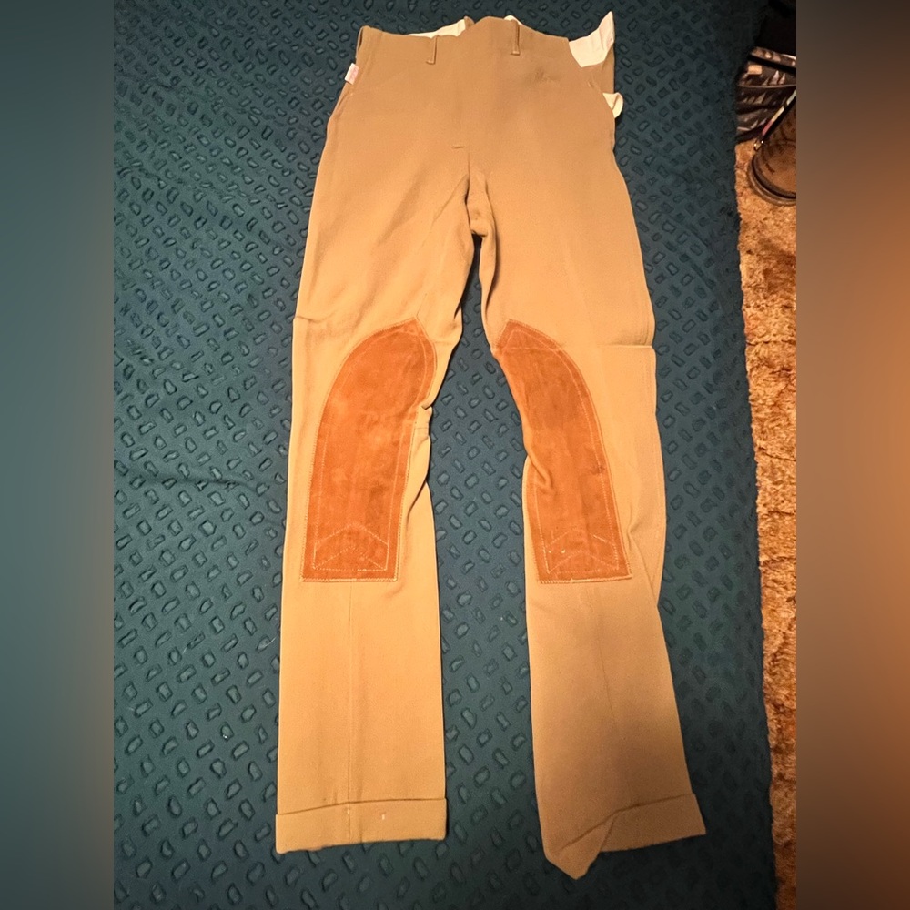 Tailored sportsman used knee patch riding jods size 16